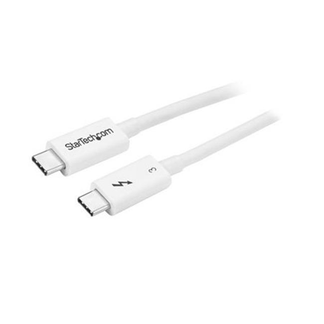 0.5m Thunderbolt 3 Cable 40Gbps - White 0.5m Thunderbolt 3 Cable 40Gbps - White